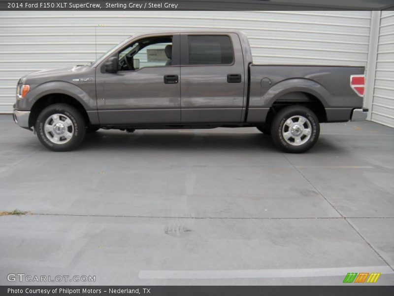 Sterling Grey / Steel Grey 2014 Ford F150 XLT SuperCrew