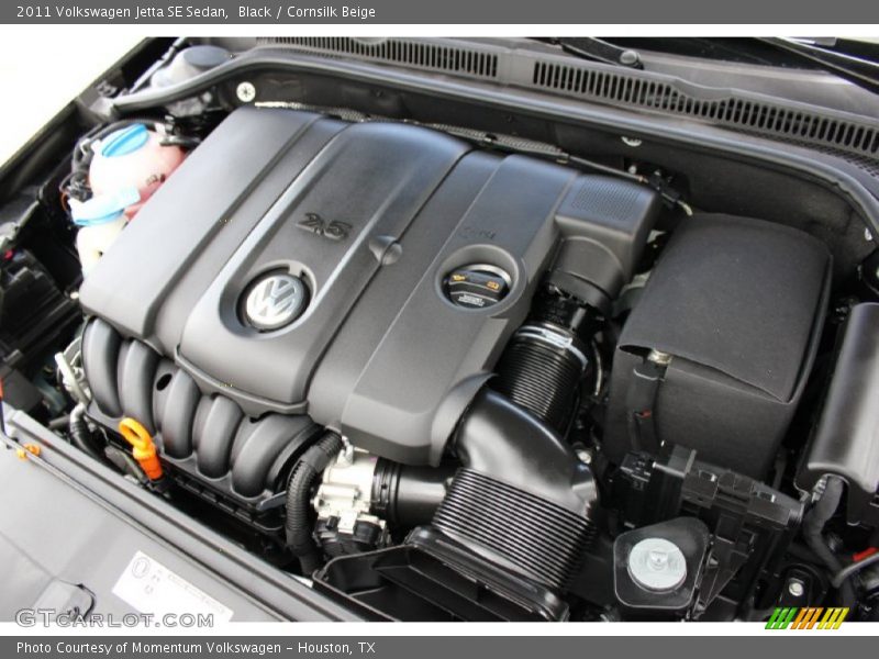 Black / Cornsilk Beige 2011 Volkswagen Jetta SE Sedan