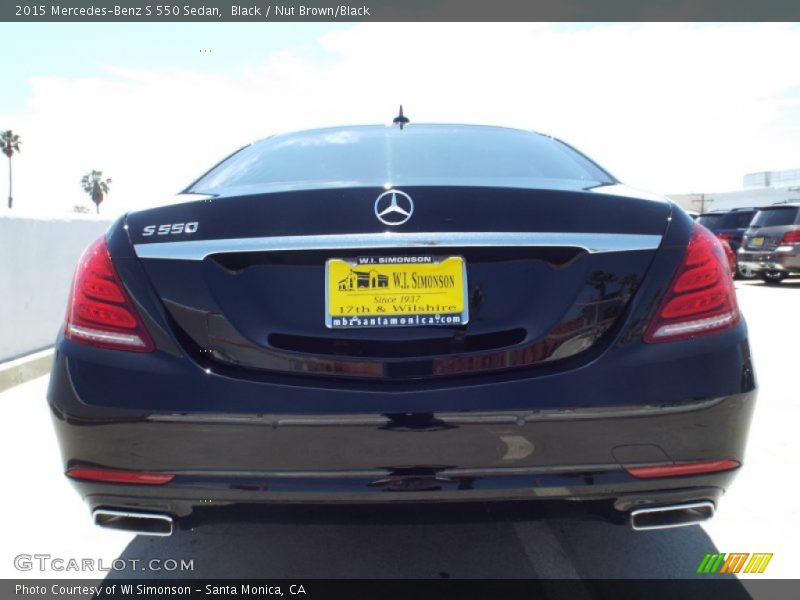 Black / Nut Brown/Black 2015 Mercedes-Benz S 550 Sedan