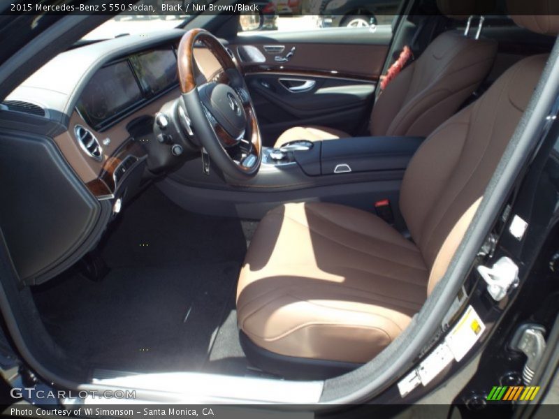 Black / Nut Brown/Black 2015 Mercedes-Benz S 550 Sedan