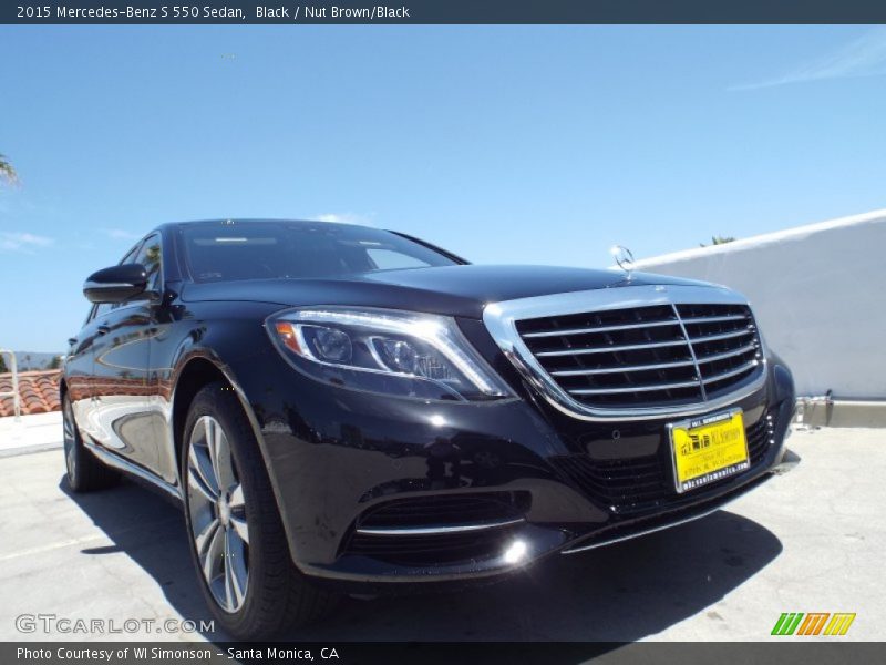 Black / Nut Brown/Black 2015 Mercedes-Benz S 550 Sedan
