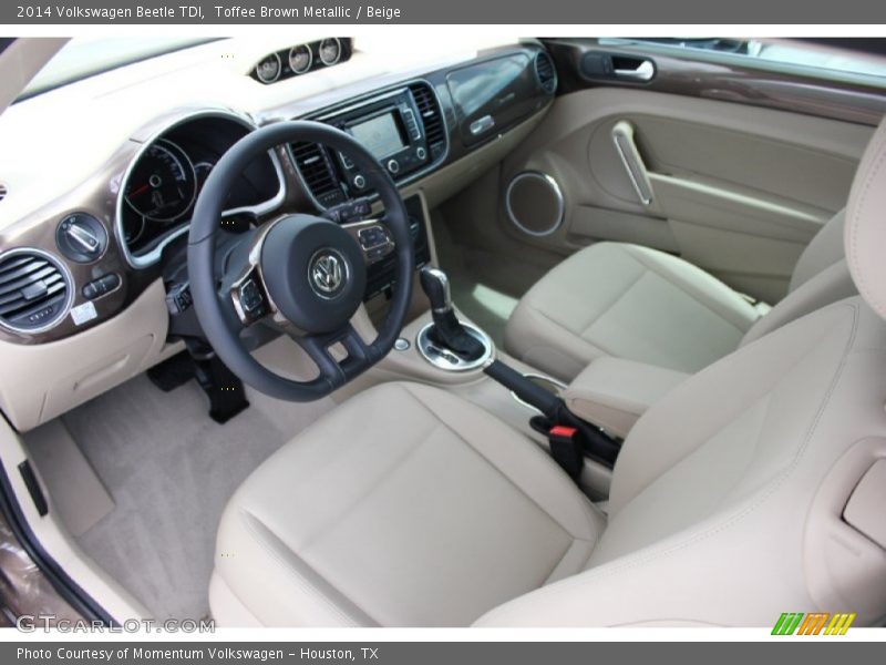Toffee Brown Metallic / Beige 2014 Volkswagen Beetle TDI