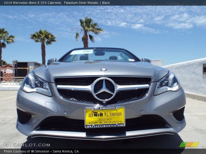 Paladium Silver Metallic / Black 2014 Mercedes-Benz E 350 Cabriolet