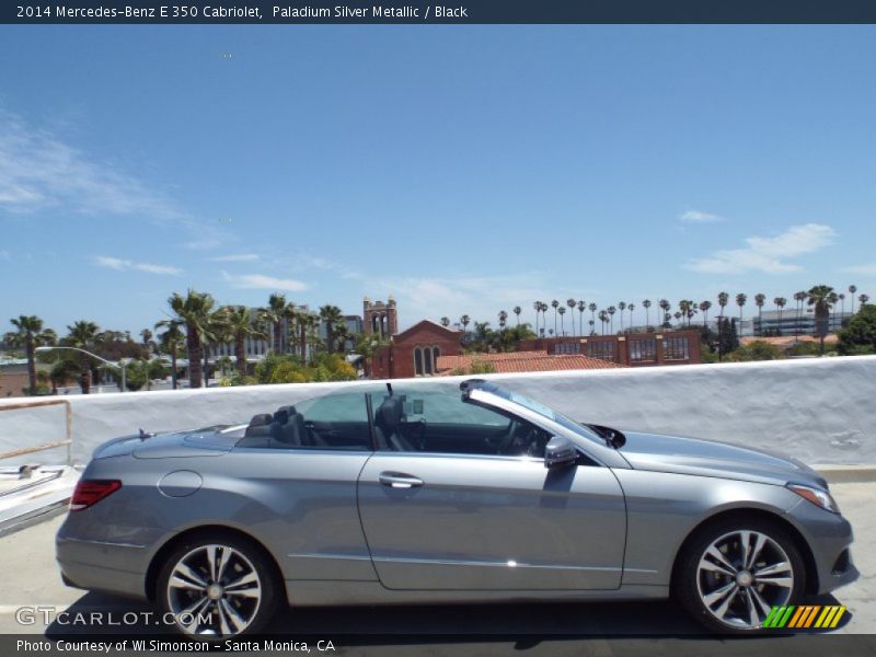 Paladium Silver Metallic / Black 2014 Mercedes-Benz E 350 Cabriolet