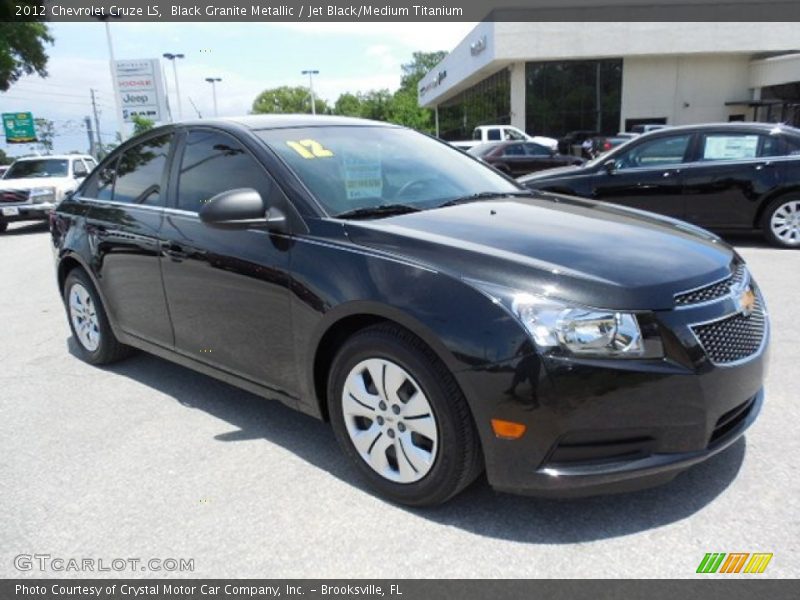 Black Granite Metallic / Jet Black/Medium Titanium 2012 Chevrolet Cruze LS