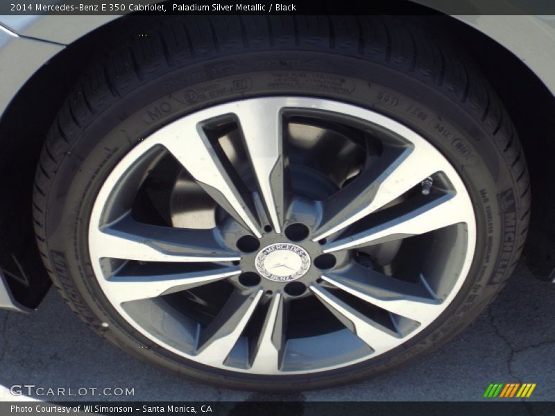 Paladium Silver Metallic / Black 2014 Mercedes-Benz E 350 Cabriolet
