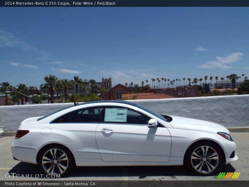 Polar White / Red/Black 2014 Mercedes-Benz E 350 Coupe