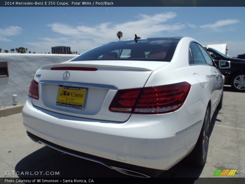 Polar White / Red/Black 2014 Mercedes-Benz E 350 Coupe
