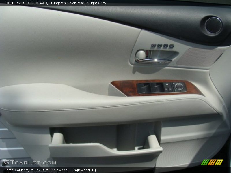 Tungsten Silver Pearl / Light Gray 2011 Lexus RX 350 AWD