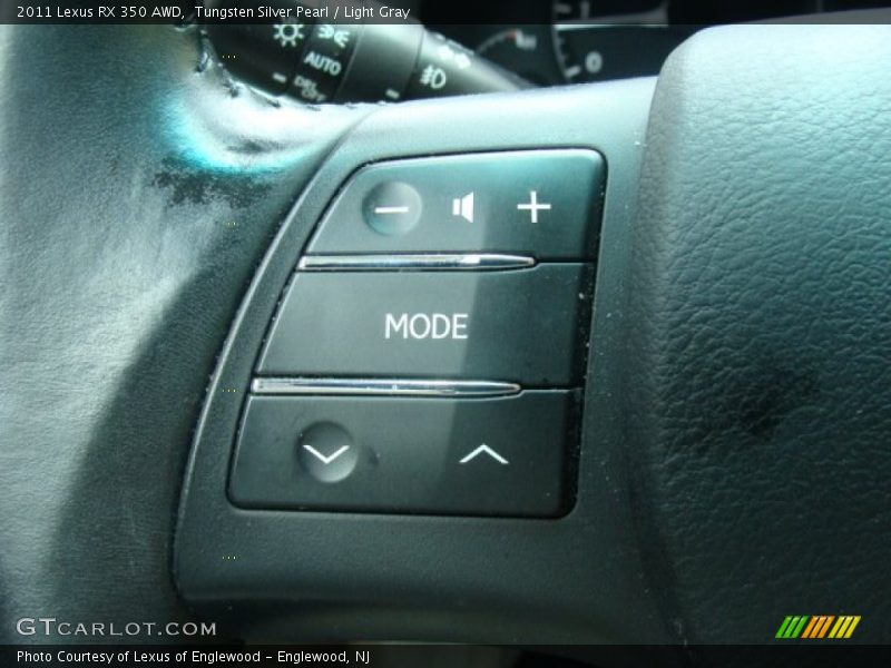 Tungsten Silver Pearl / Light Gray 2011 Lexus RX 350 AWD