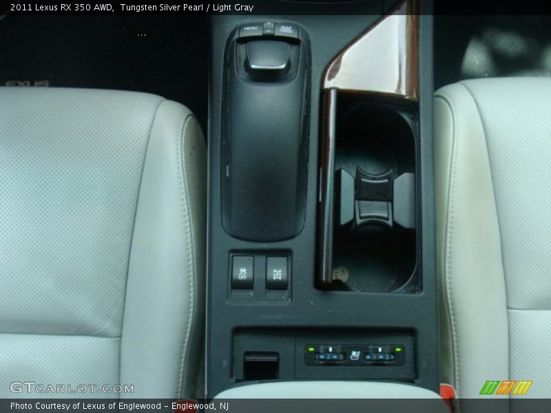Tungsten Silver Pearl / Light Gray 2011 Lexus RX 350 AWD