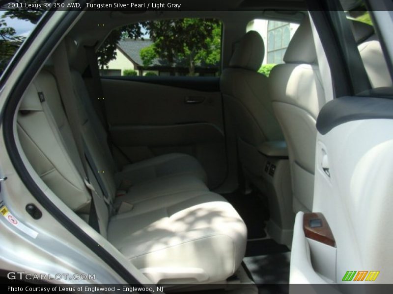 Tungsten Silver Pearl / Light Gray 2011 Lexus RX 350 AWD