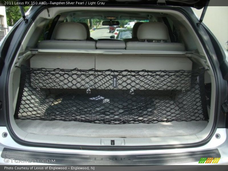 Tungsten Silver Pearl / Light Gray 2011 Lexus RX 350 AWD