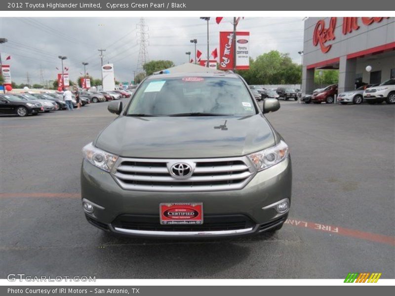 Cypress Green Pearl / Black 2012 Toyota Highlander Limited