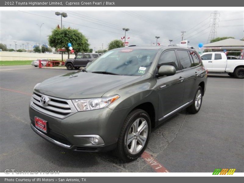 Cypress Green Pearl / Black 2012 Toyota Highlander Limited