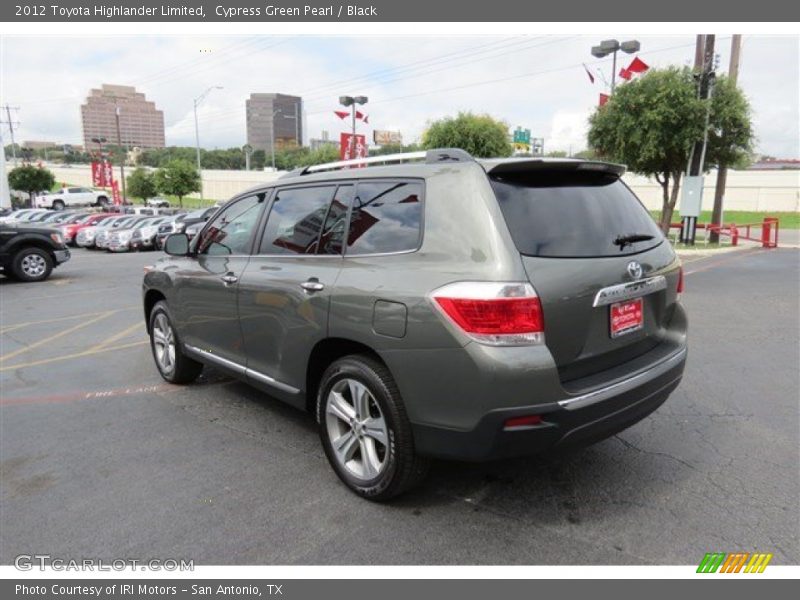 Cypress Green Pearl / Black 2012 Toyota Highlander Limited