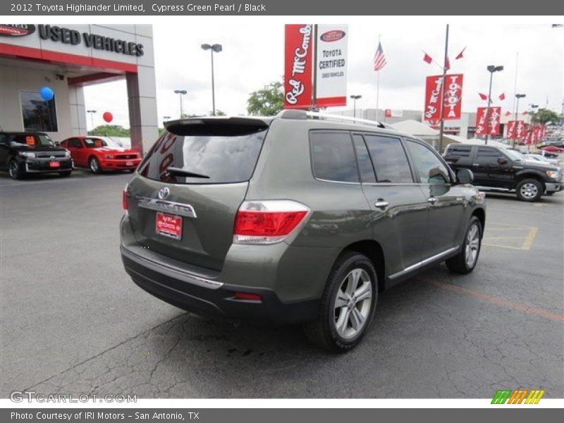 Cypress Green Pearl / Black 2012 Toyota Highlander Limited