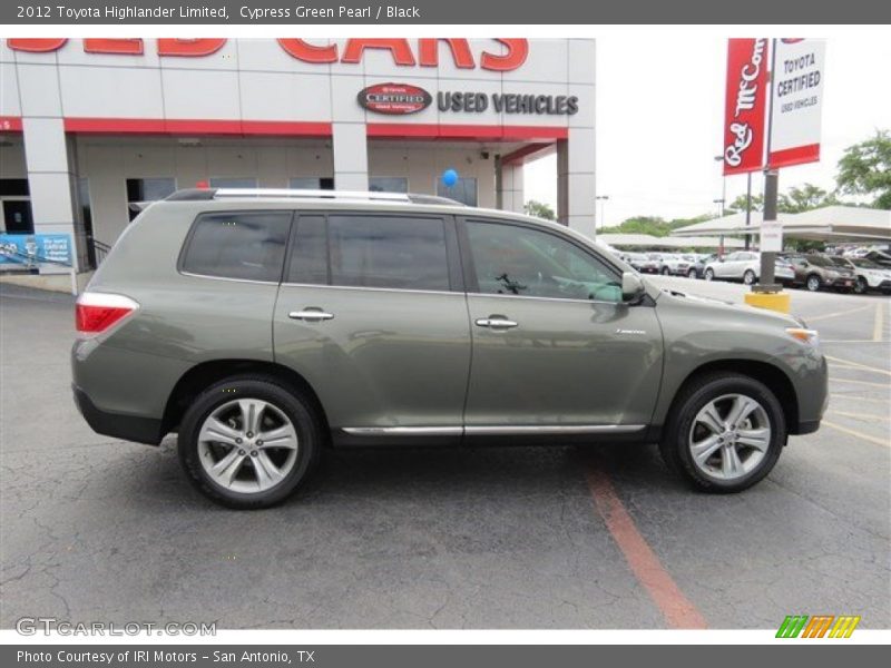 Cypress Green Pearl / Black 2012 Toyota Highlander Limited