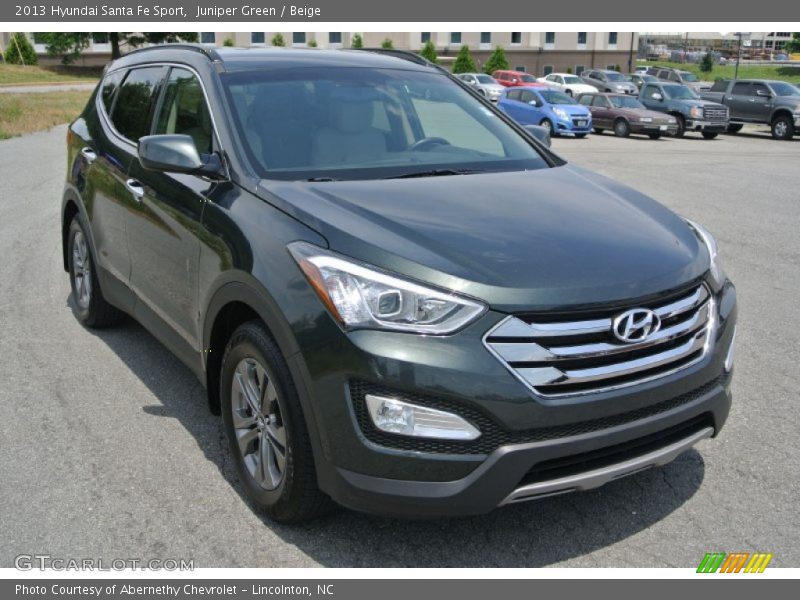 Juniper Green / Beige 2013 Hyundai Santa Fe Sport