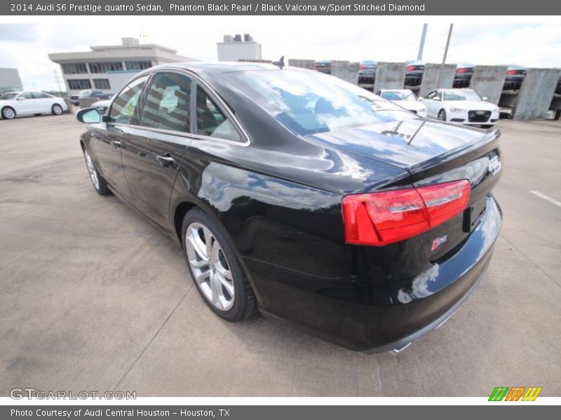 Phantom Black Pearl / Black Valcona w/Sport Stitched Diamond 2014 Audi S6 Prestige quattro Sedan