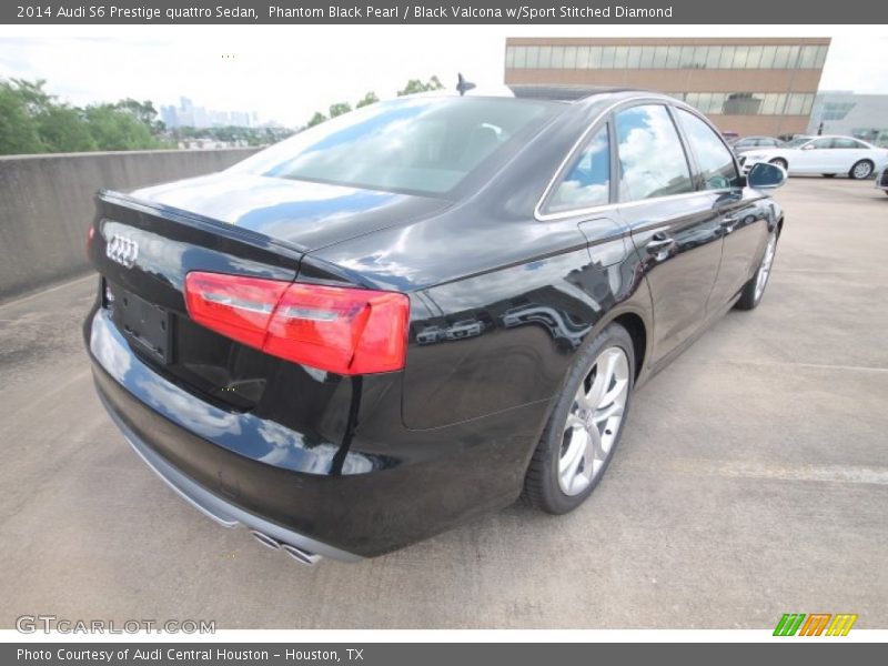 Phantom Black Pearl / Black Valcona w/Sport Stitched Diamond 2014 Audi S6 Prestige quattro Sedan