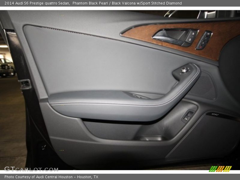 Phantom Black Pearl / Black Valcona w/Sport Stitched Diamond 2014 Audi S6 Prestige quattro Sedan
