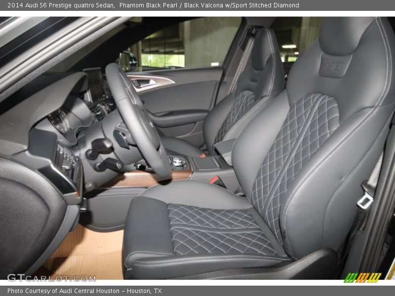 Phantom Black Pearl / Black Valcona w/Sport Stitched Diamond 2014 Audi S6 Prestige quattro Sedan