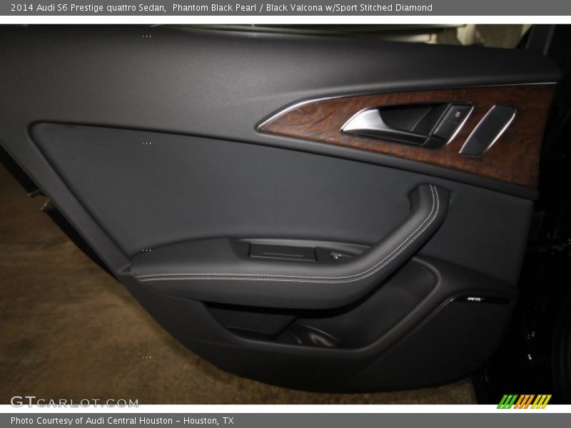 Phantom Black Pearl / Black Valcona w/Sport Stitched Diamond 2014 Audi S6 Prestige quattro Sedan