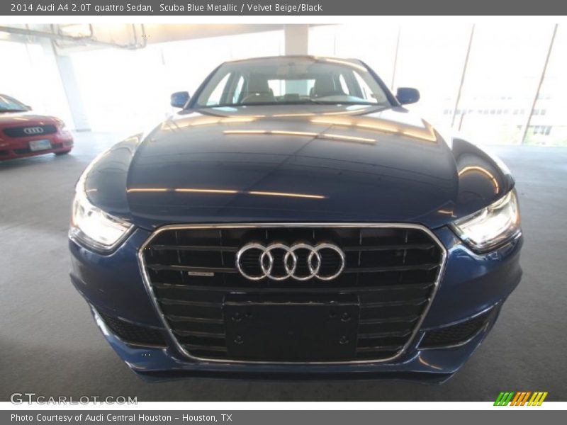 Scuba Blue Metallic / Velvet Beige/Black 2014 Audi A4 2.0T quattro Sedan