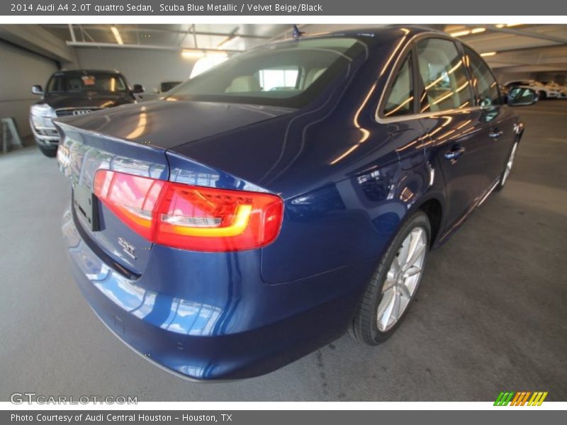 Scuba Blue Metallic / Velvet Beige/Black 2014 Audi A4 2.0T quattro Sedan