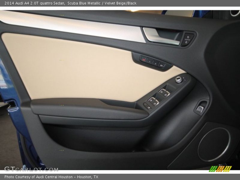 Scuba Blue Metallic / Velvet Beige/Black 2014 Audi A4 2.0T quattro Sedan