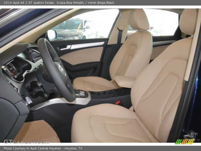 Scuba Blue Metallic / Velvet Beige/Black 2014 Audi A4 2.0T quattro Sedan