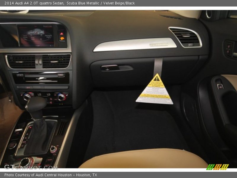 Scuba Blue Metallic / Velvet Beige/Black 2014 Audi A4 2.0T quattro Sedan