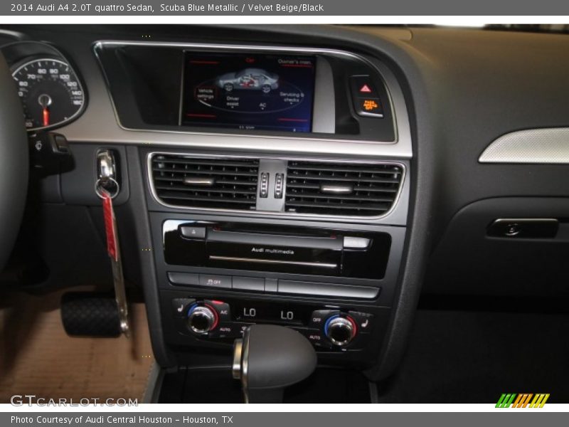 Scuba Blue Metallic / Velvet Beige/Black 2014 Audi A4 2.0T quattro Sedan