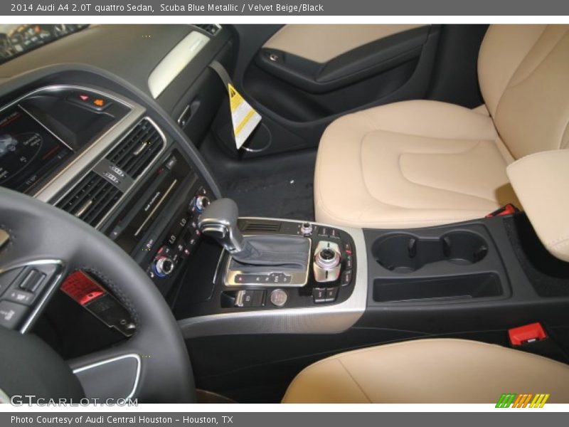 Scuba Blue Metallic / Velvet Beige/Black 2014 Audi A4 2.0T quattro Sedan