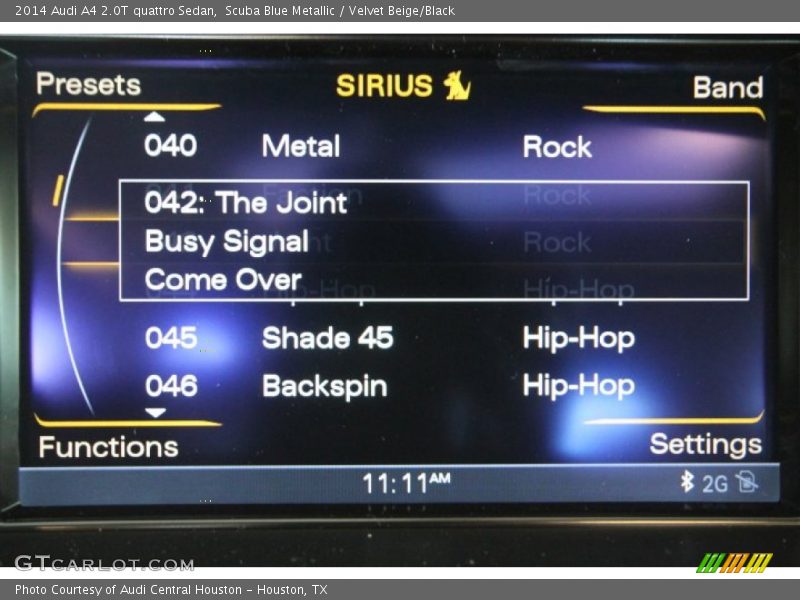 Scuba Blue Metallic / Velvet Beige/Black 2014 Audi A4 2.0T quattro Sedan