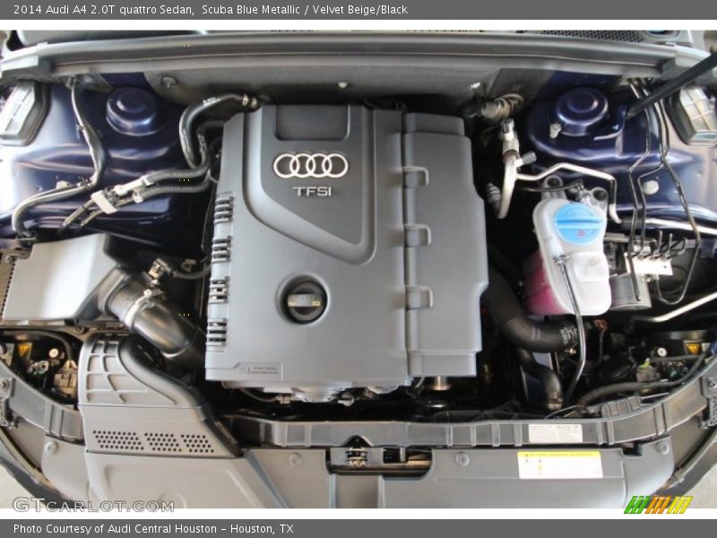 Scuba Blue Metallic / Velvet Beige/Black 2014 Audi A4 2.0T quattro Sedan