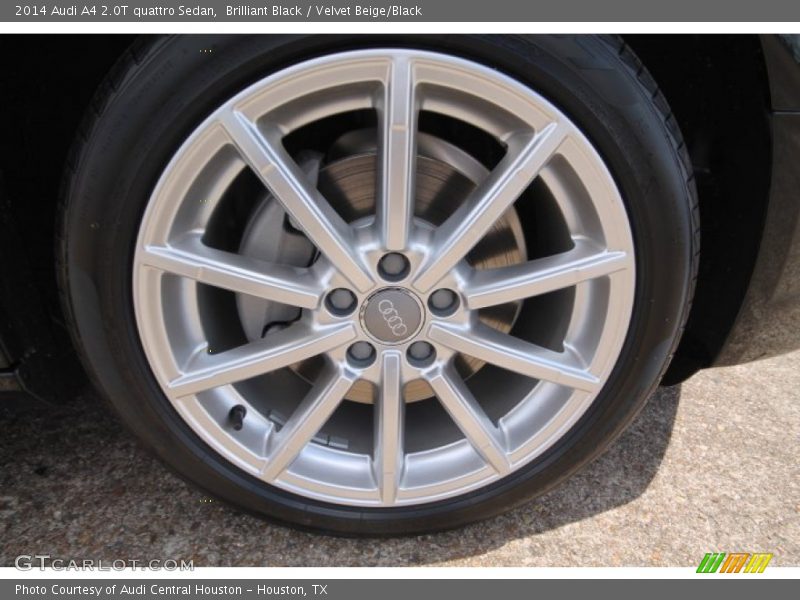 Brilliant Black / Velvet Beige/Black 2014 Audi A4 2.0T quattro Sedan