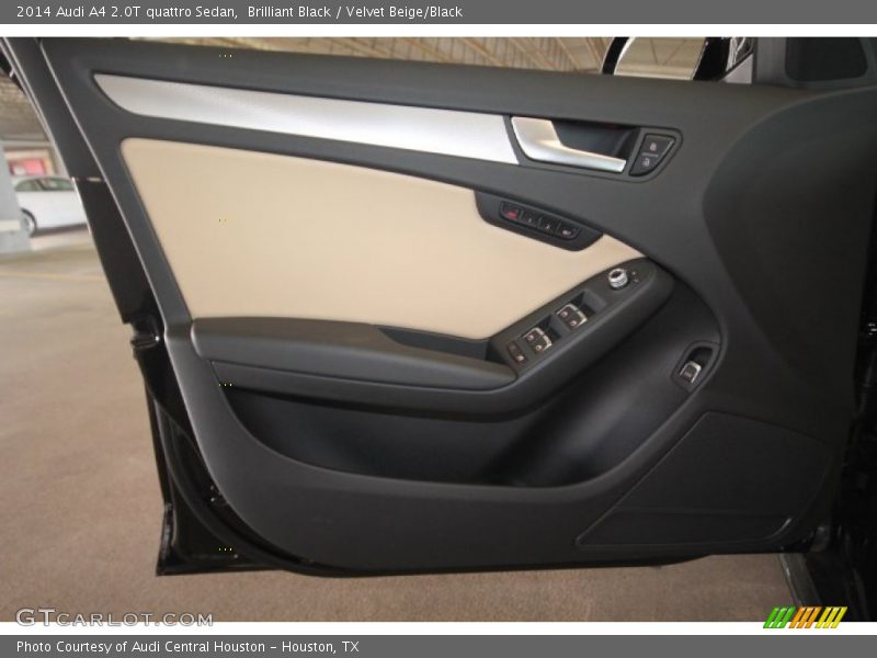 Brilliant Black / Velvet Beige/Black 2014 Audi A4 2.0T quattro Sedan