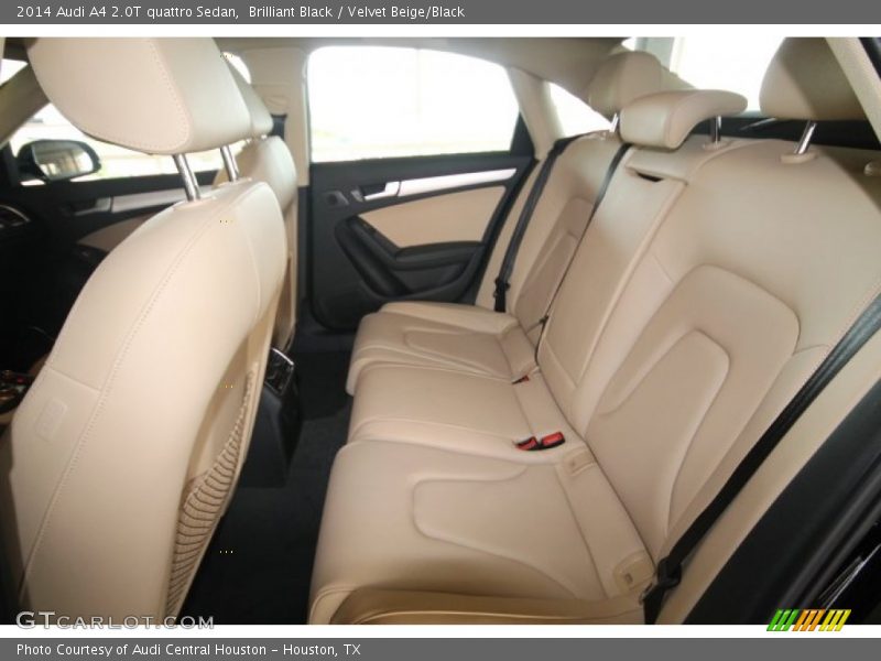 Brilliant Black / Velvet Beige/Black 2014 Audi A4 2.0T quattro Sedan