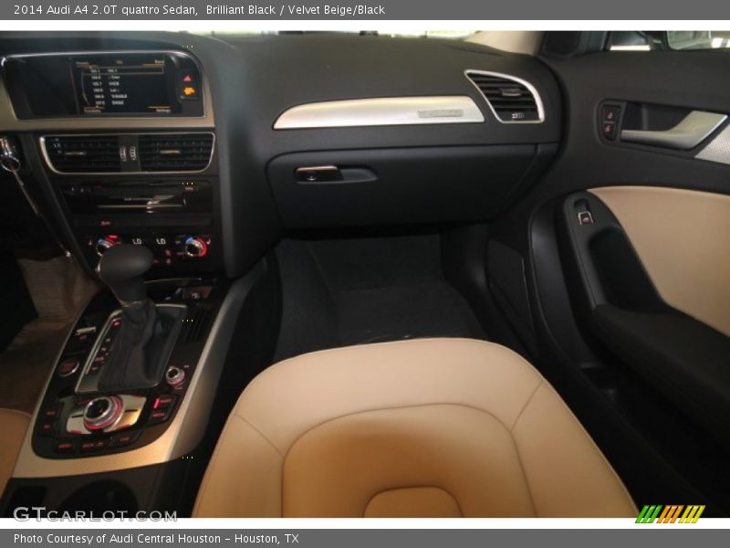 Brilliant Black / Velvet Beige/Black 2014 Audi A4 2.0T quattro Sedan