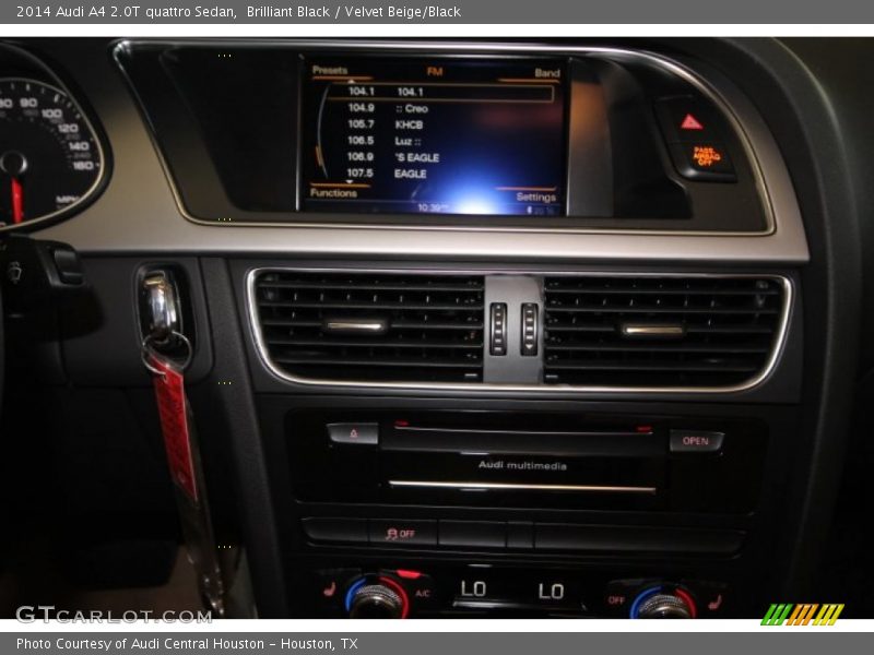 Brilliant Black / Velvet Beige/Black 2014 Audi A4 2.0T quattro Sedan