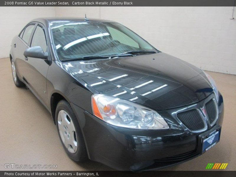 Carbon Black Metallic / Ebony Black 2008 Pontiac G6 Value Leader Sedan