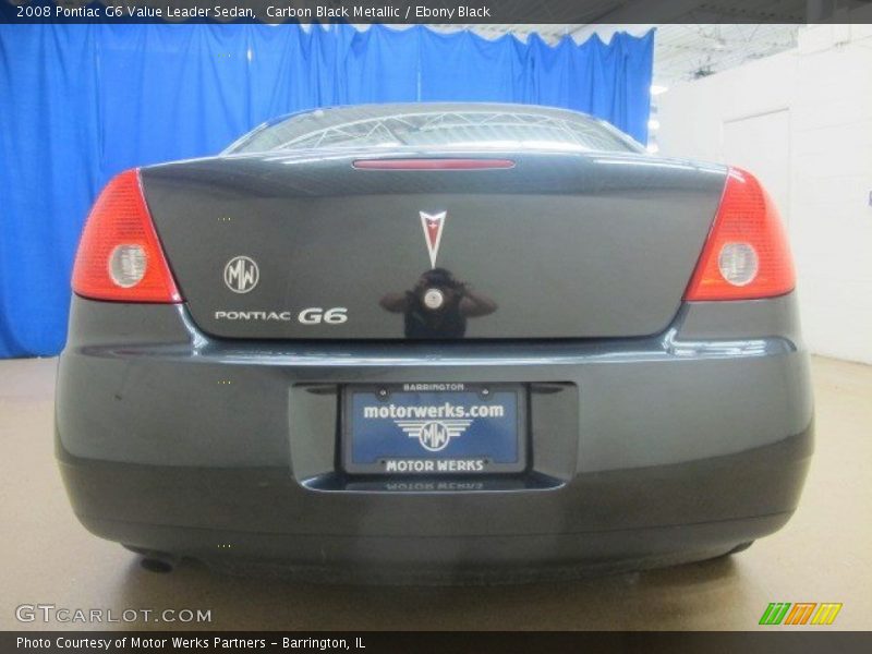 Carbon Black Metallic / Ebony Black 2008 Pontiac G6 Value Leader Sedan