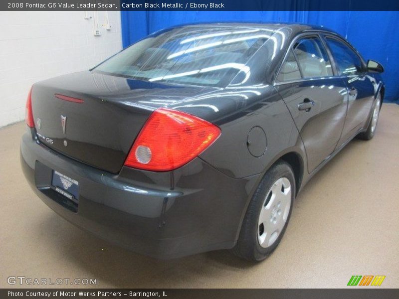 Carbon Black Metallic / Ebony Black 2008 Pontiac G6 Value Leader Sedan
