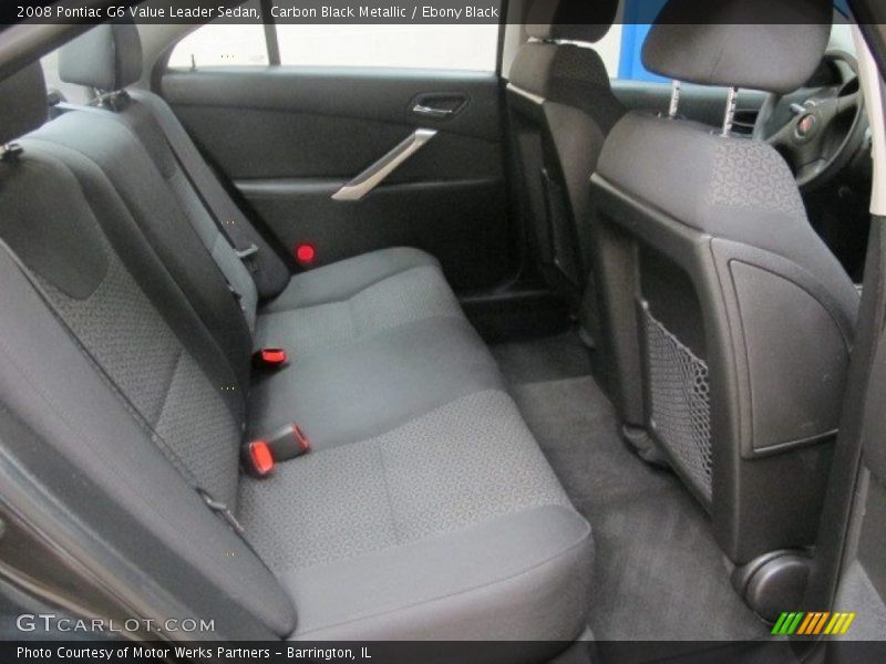 Carbon Black Metallic / Ebony Black 2008 Pontiac G6 Value Leader Sedan