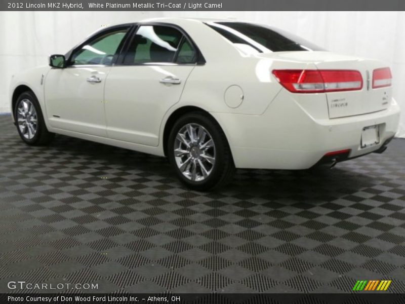 White Platinum Metallic Tri-Coat / Light Camel 2012 Lincoln MKZ Hybrid