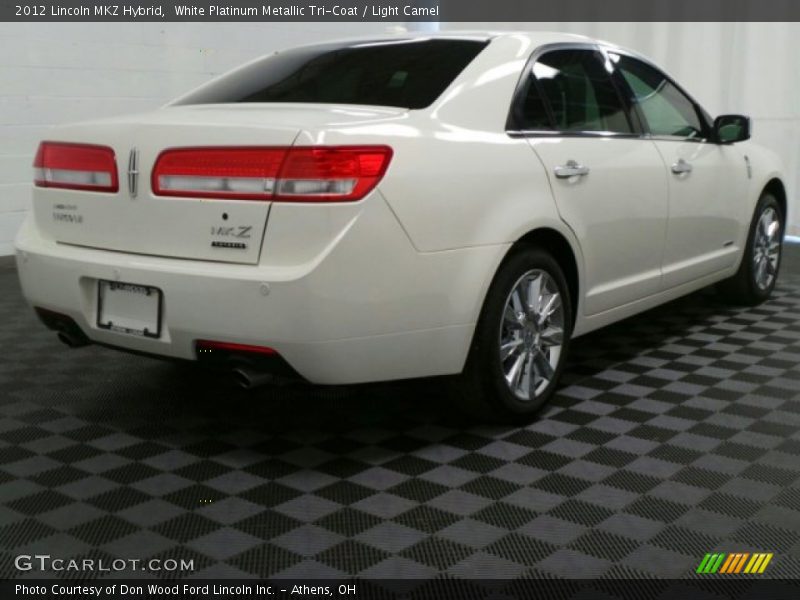 White Platinum Metallic Tri-Coat / Light Camel 2012 Lincoln MKZ Hybrid