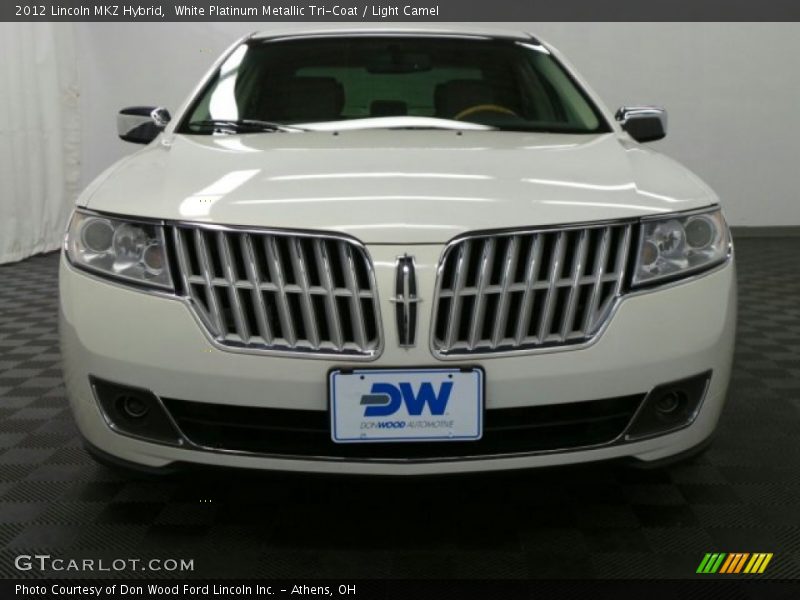 White Platinum Metallic Tri-Coat / Light Camel 2012 Lincoln MKZ Hybrid