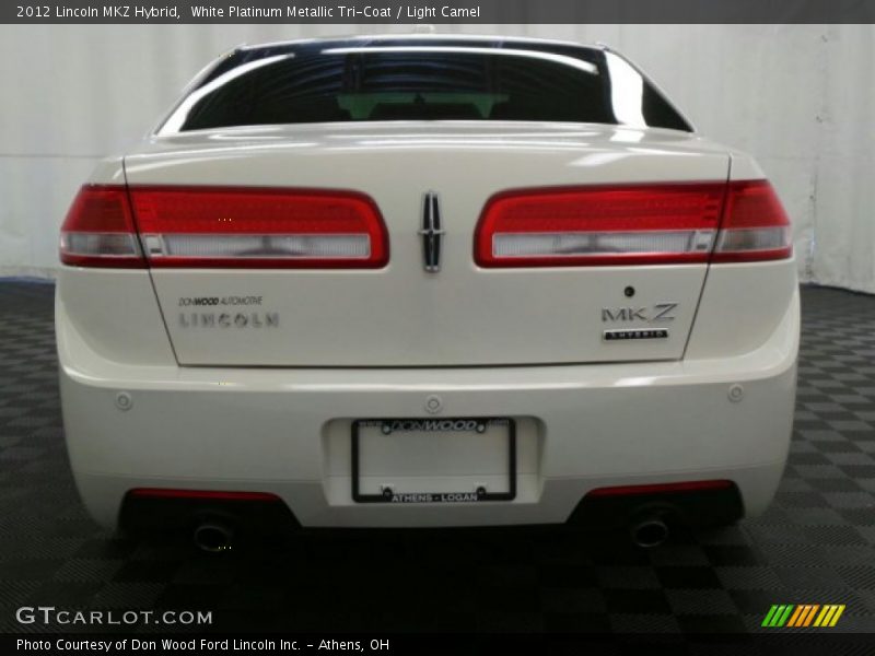 White Platinum Metallic Tri-Coat / Light Camel 2012 Lincoln MKZ Hybrid